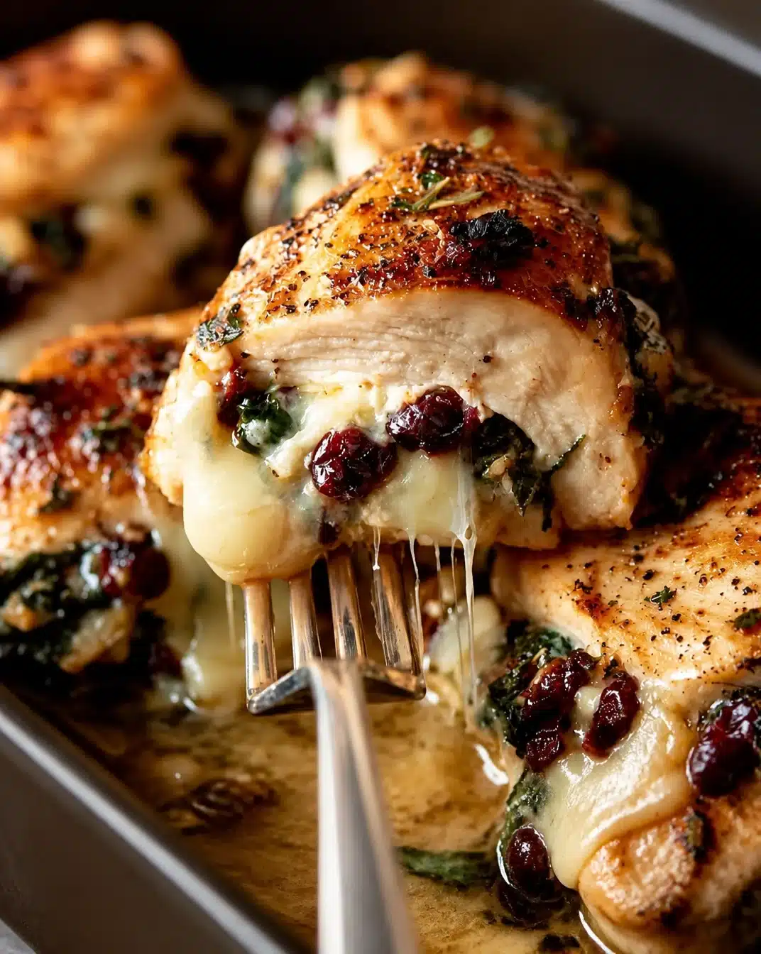 Cranberry Brie Stuffed Chicken