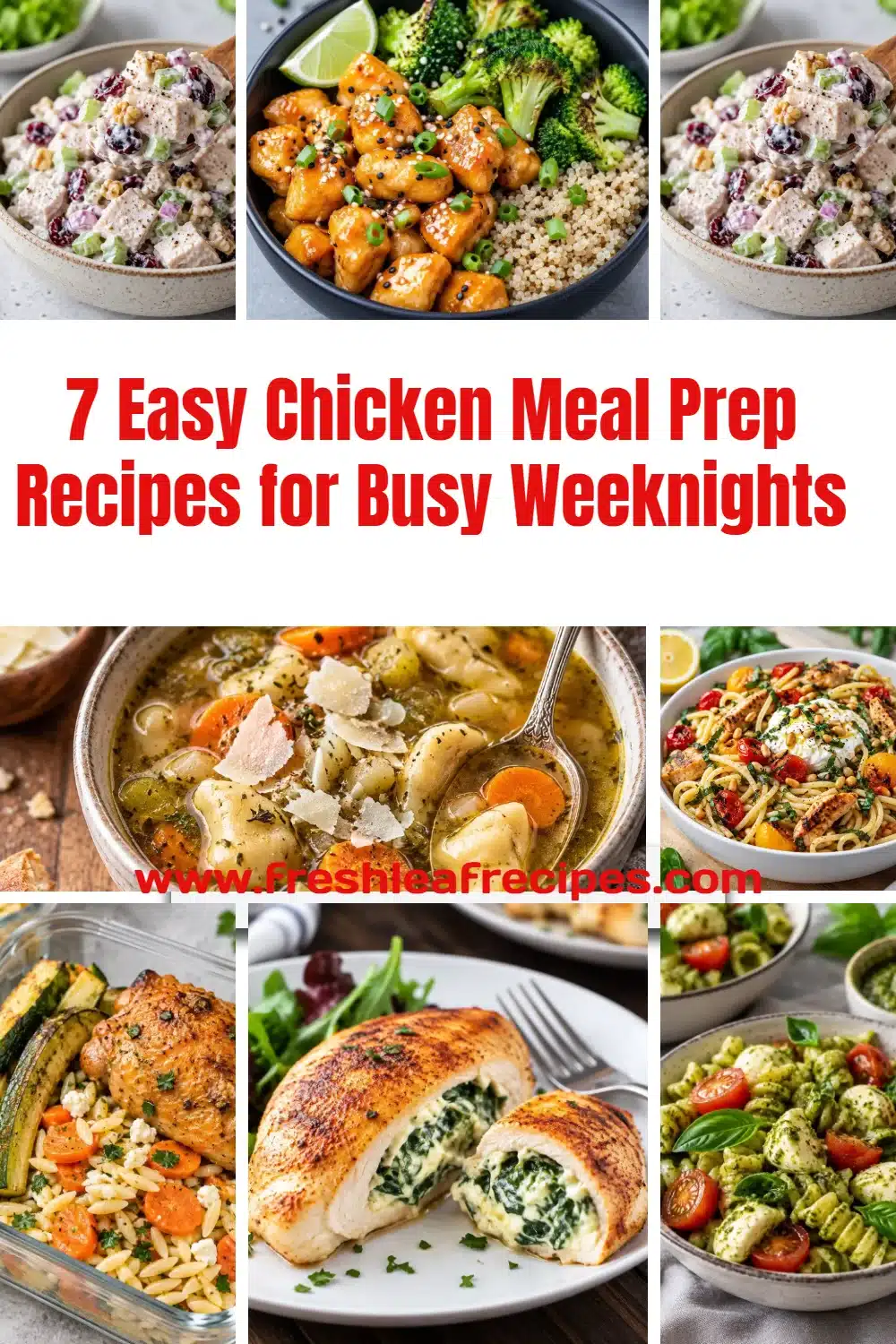 7 easy chicken meal prep recipes for quick weeknight dinners