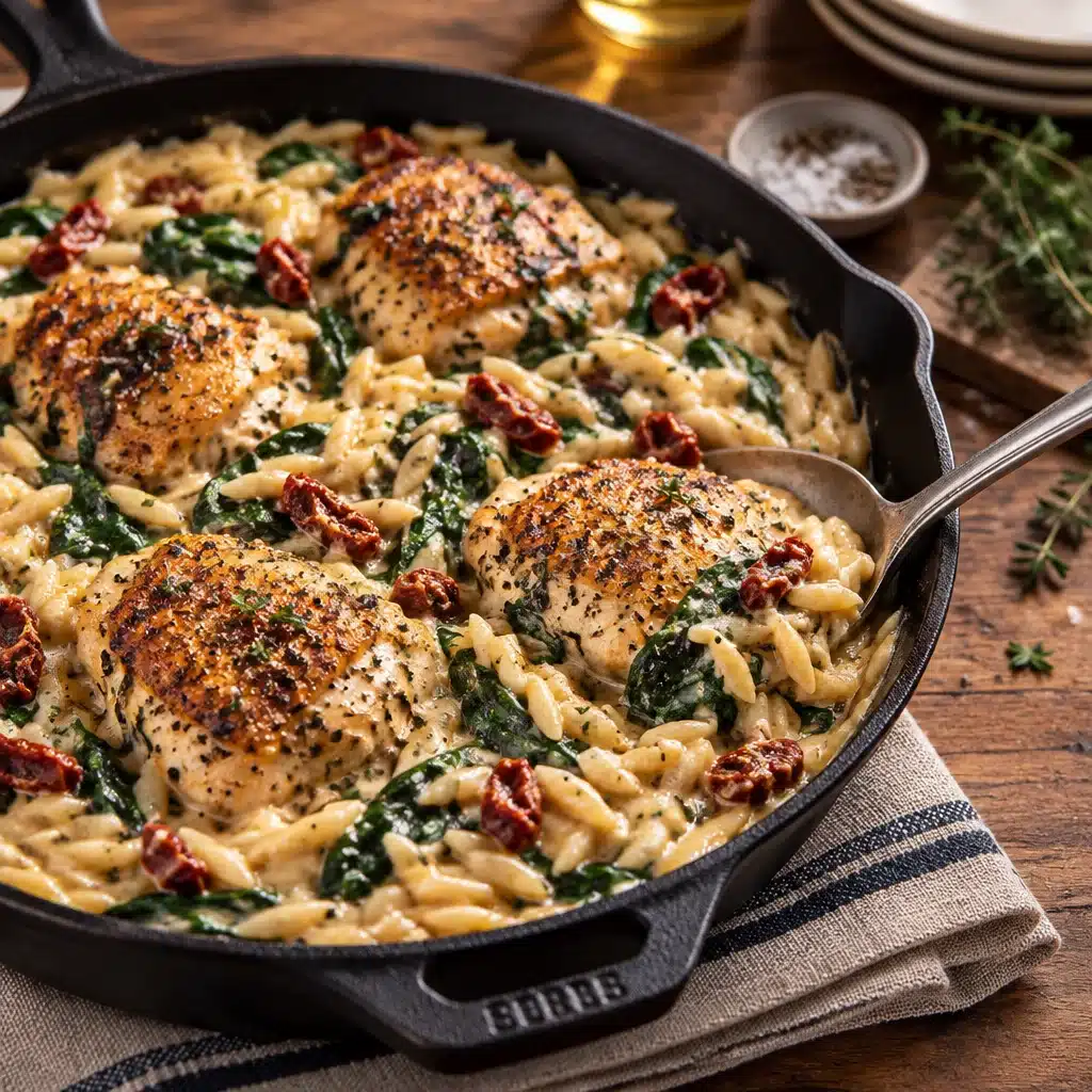 Christmas Wreath Chicken Pasta Bake featuring creamy chicken and festive presentation.