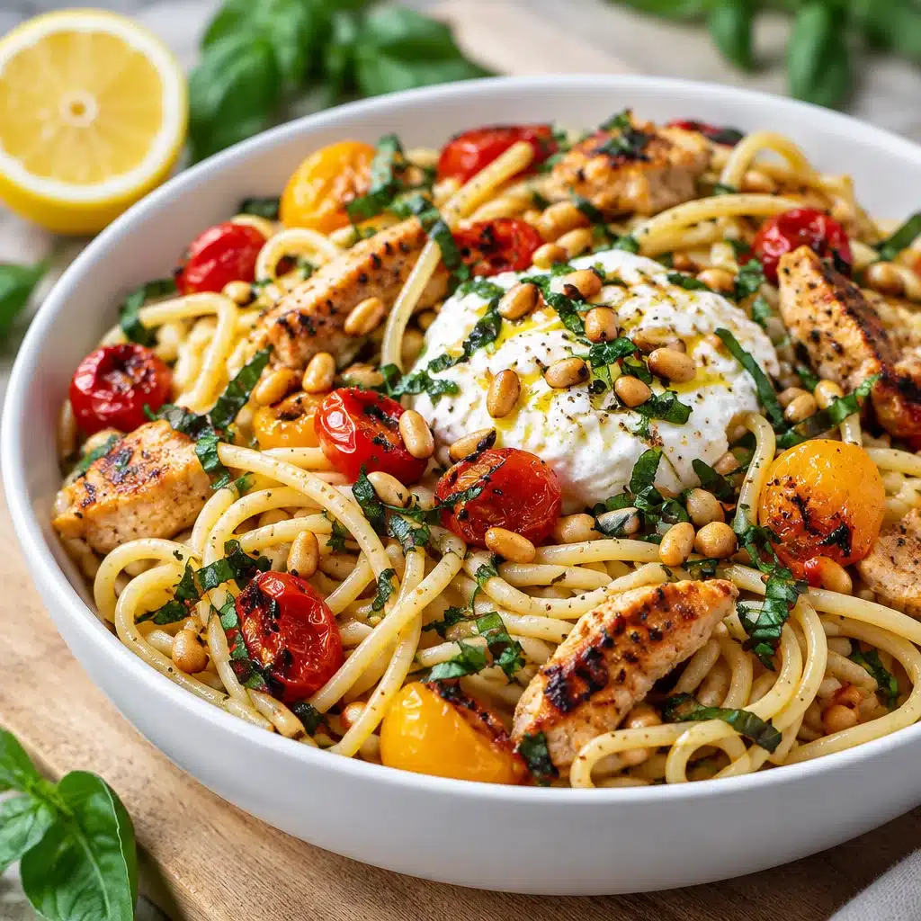 Rosemary Garlic Chicken with roasted vegetables on a plate, garnished with herbs.
