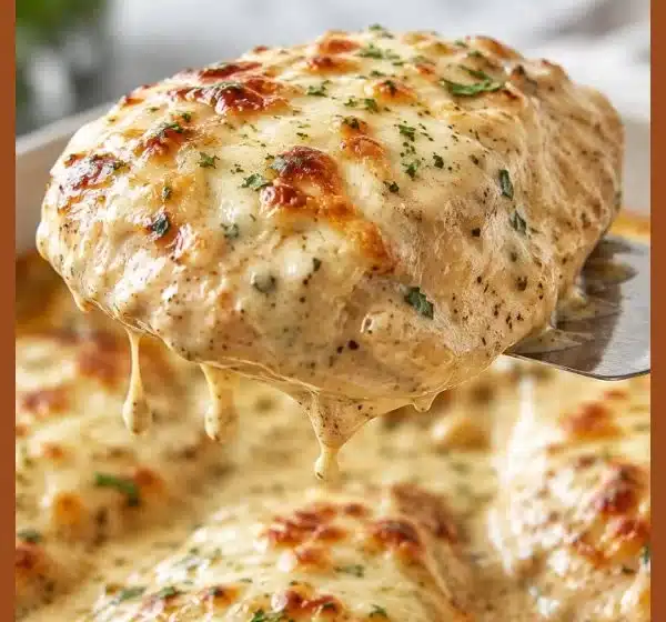 Creamy smothered sour cream chicken in a one pot dish