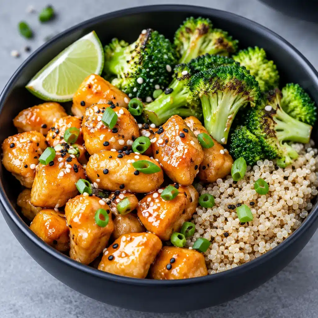 Delicious and healthy Honey Garlic Chicken Meal Prep in meal prep containers.